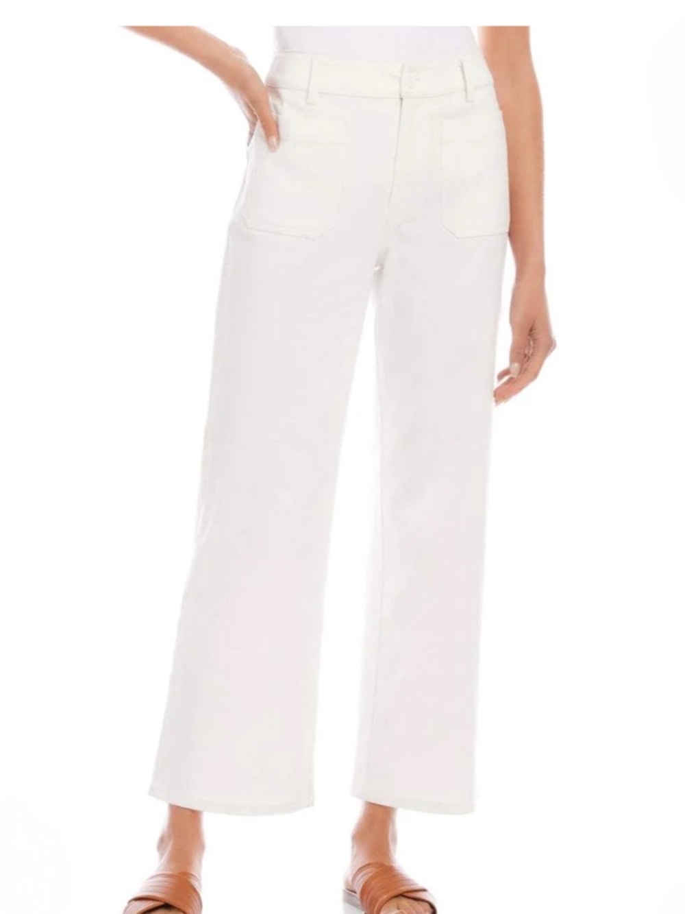Karen Kane Lauren Patch Pocket Cropped Pants NWT Size 10